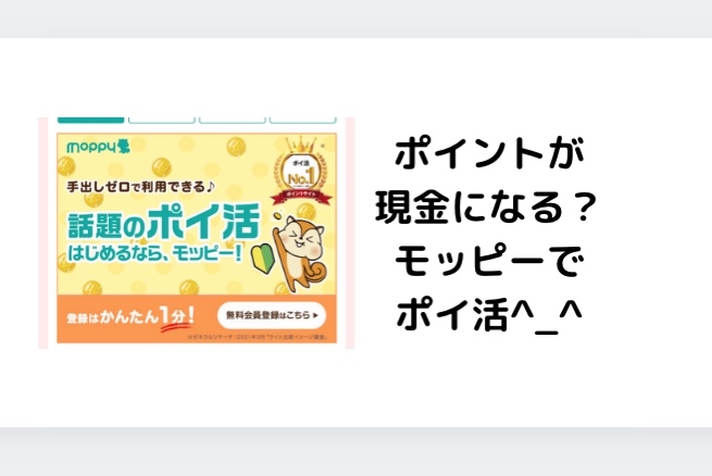 ポイントが現金になる?モッピーでポイ活